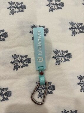 Blue Lululemon Silicone Keychain